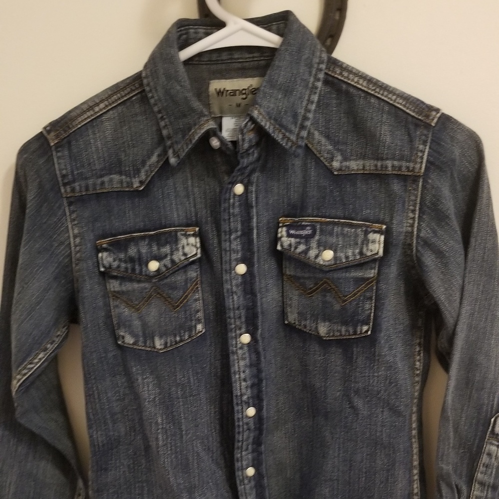 Kids Wrangler denim shirt